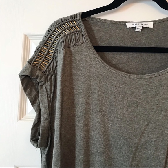 Army Green Top - Picture 3 of 4